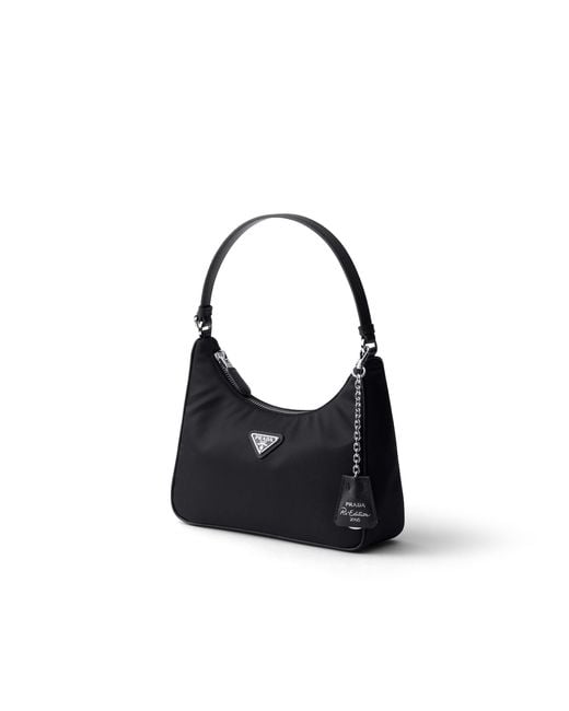 Prada Black Re-Edition 2005 Re-Nylon And Saffiano Mini Bag