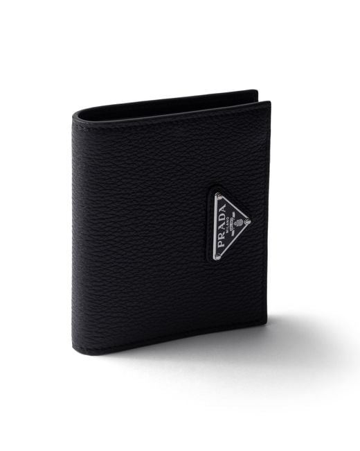 Portafoglio di Prada in Black da Uomo