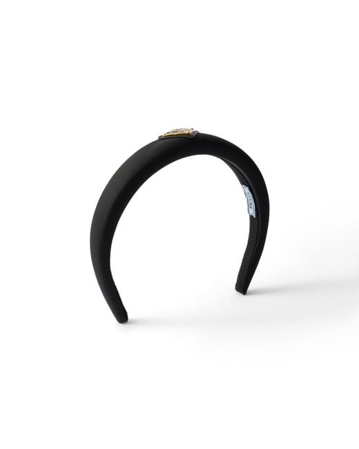 Prada Black Velvet Headband