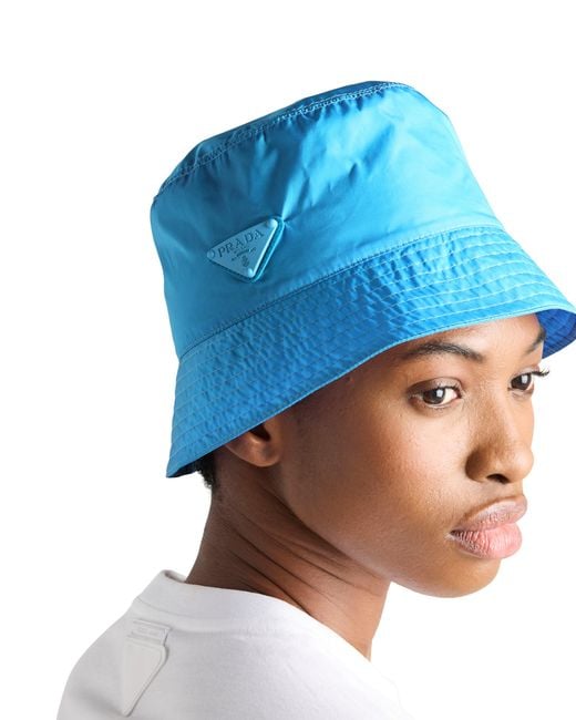 Cappello Da Pescatore Ripiegabile di Prada in Blue