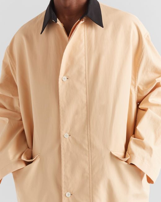 Prada Natural Cotton Raincoat for men