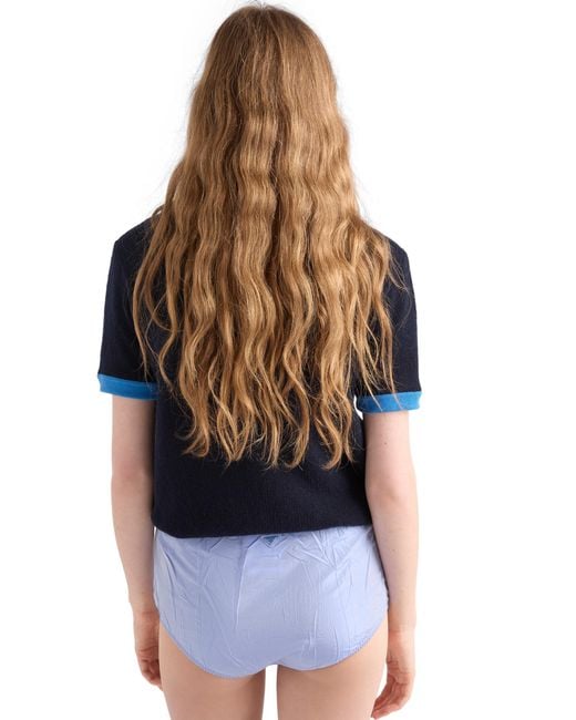 Prada Blue Taffeta Briefs