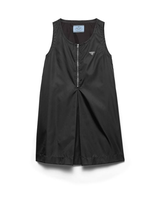 Prada Black Re-Nylon Mini-Dress