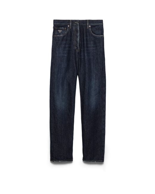 Prada Blue Five-Pocket Denim Jeans