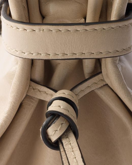 Borsa A Mano Bonnie Mini di Prada in Natural