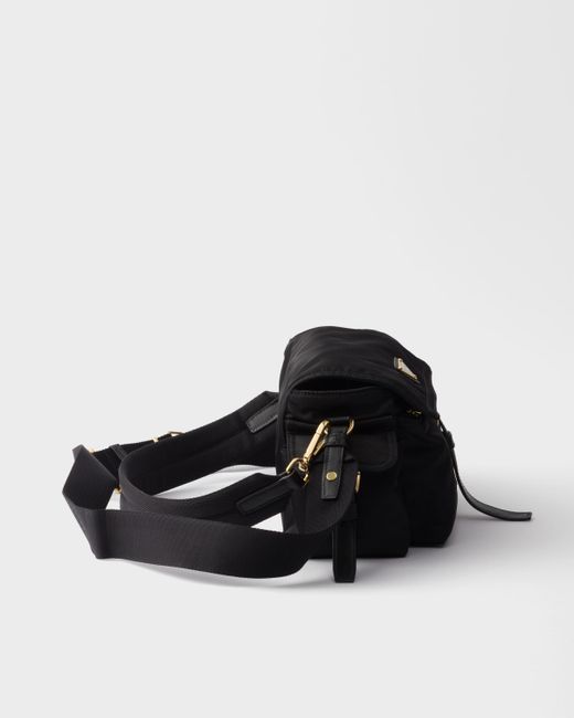 Prada Black Mittelgroße Explore Schultertasche Aus Re-Nylon