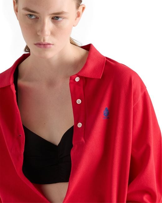 Prada Black Crepe De Chine Top