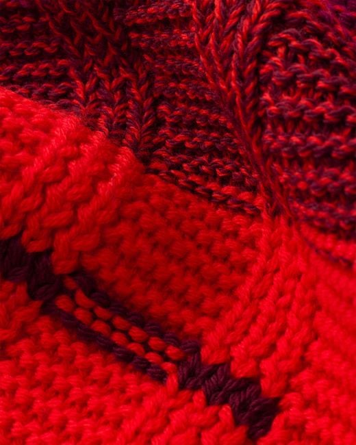 Prada Red Wool Scarf