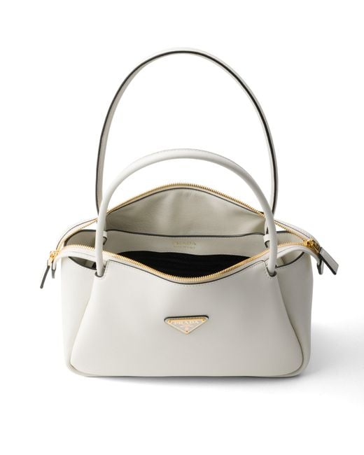 Borsa A Spalla Darling Medium di Prada in White