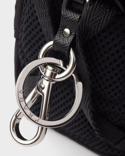 Ciondolo Da Borsa Mini Pouch di Prada in Black da Uomo