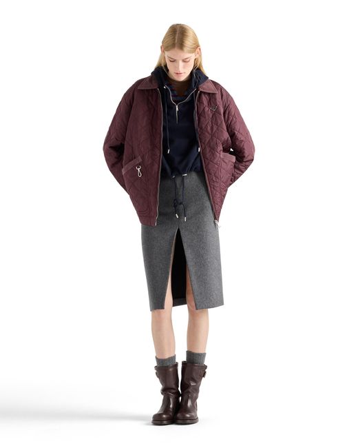 Prada Purple Re-Nylon Blouson Jacket