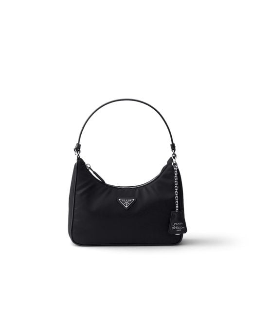 Prada Black Re-Edition 2005 Re-Nylon And Saffiano Mini Bag