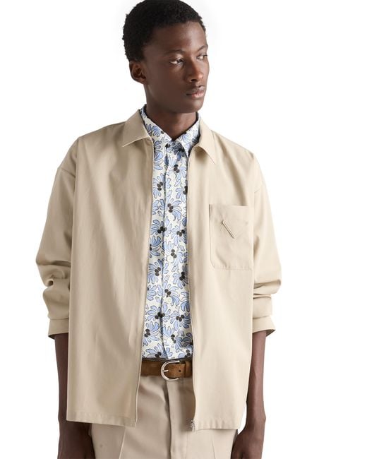 Prada Natural Cotton Shirt for men