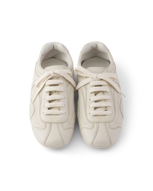 Prada White Montecarlo Re-Edition 2005 Nappa Leather Sneakers