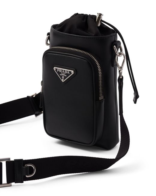 Coque Pour Smartphone En Cuir Prada pour homme en coloris Black