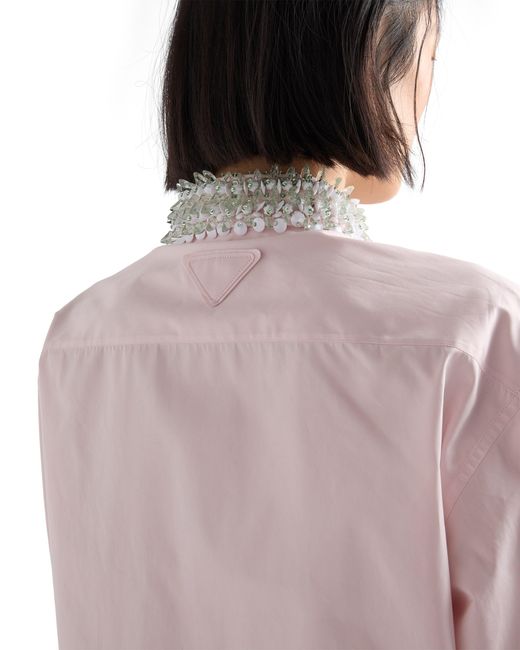 Prada Pink Poplin Shirt
