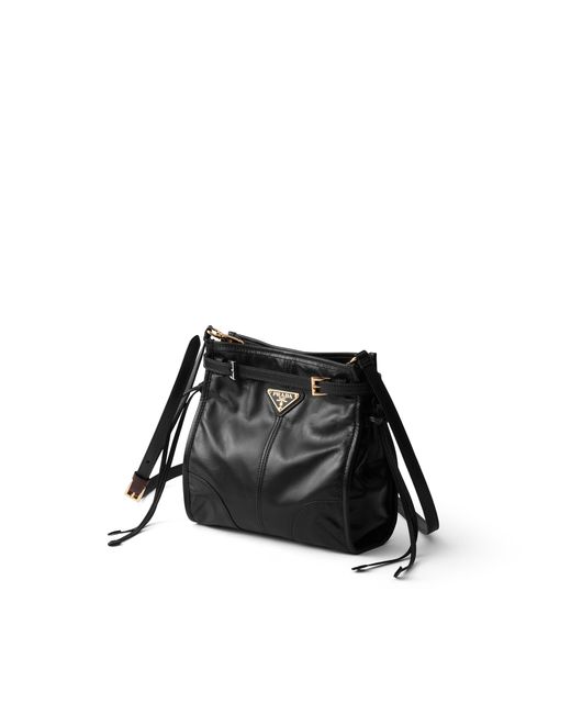 Prada Black Bonnie Leather Mini Shoulder Bag