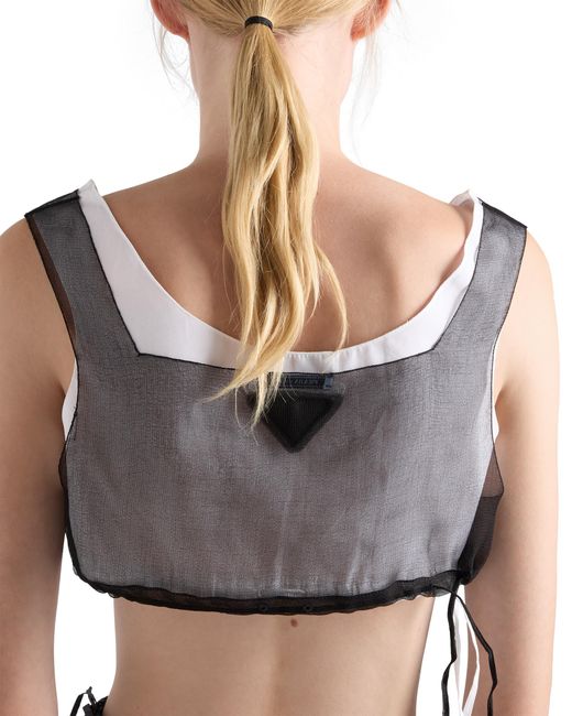 Prada Blue Cigaline Top