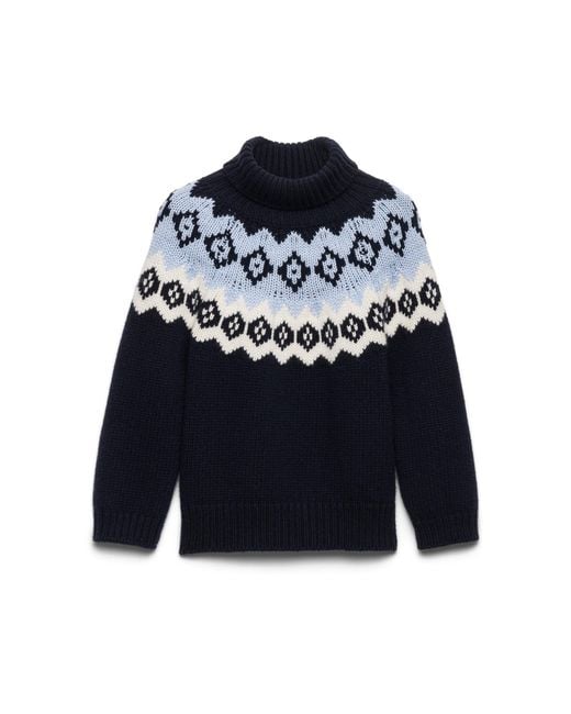 Prada Blue Wool And Cashmere Sweater