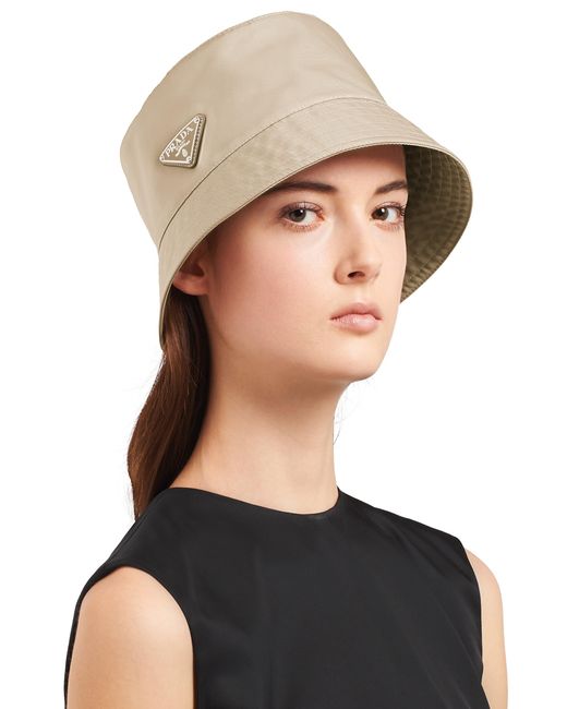 Prada White Re-nylon Bucket Hat