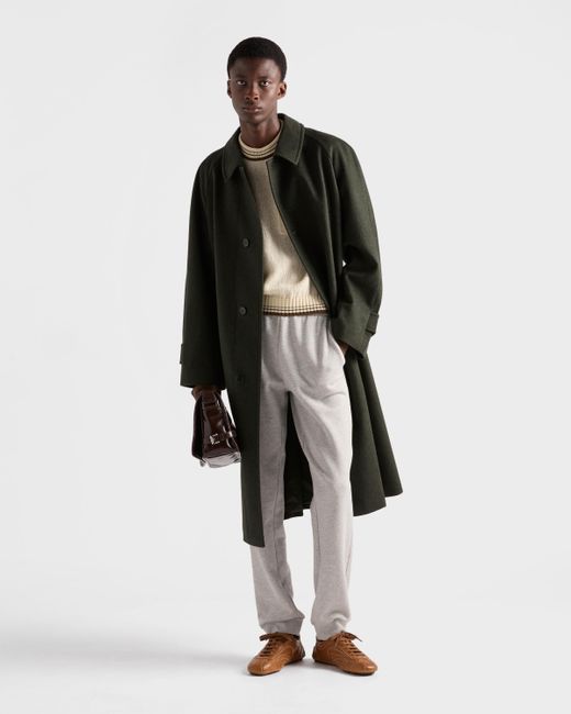 Jogging En Molleton De Coton Prada pour homme en coloris Gray