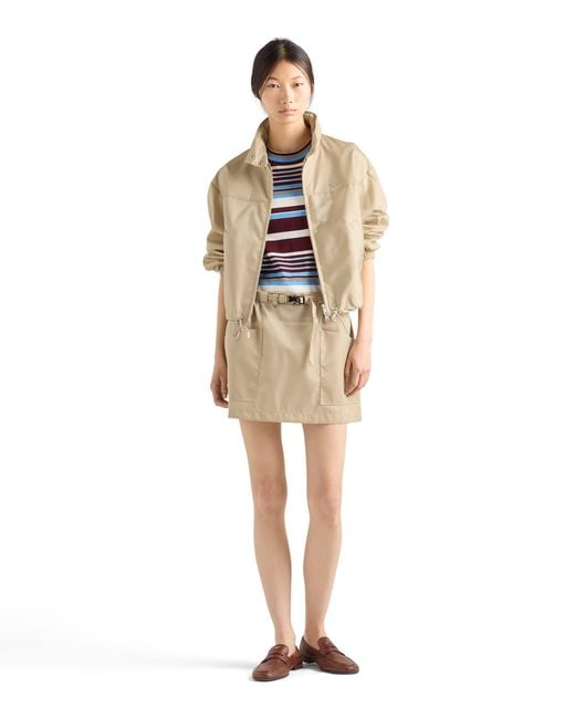 Prada White Re-Nylon Blouson Jacket