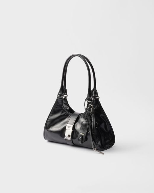 Prada Black Kleine Tote Bag Aus Leder