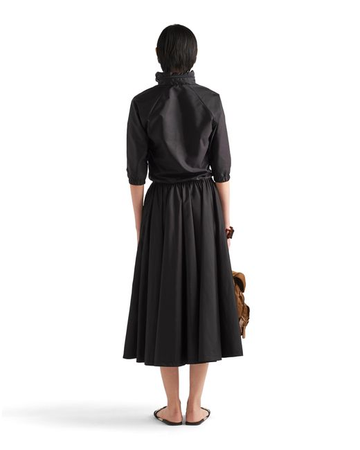Prada Black Cropped Re-Nylon Light Jacket