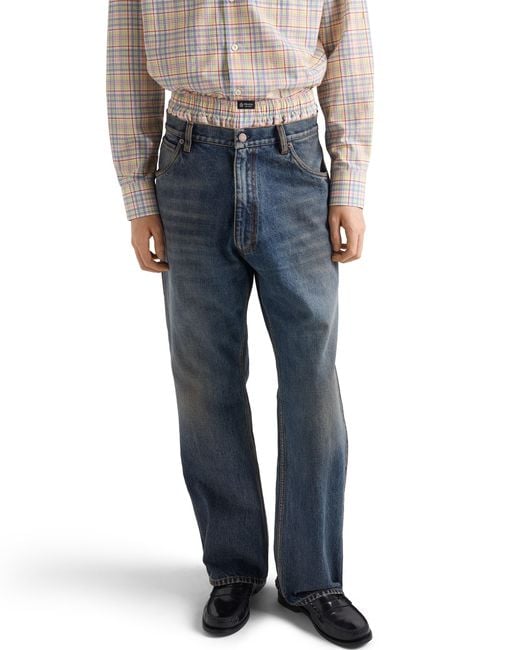 Prada Blue Five-Pocket Denim Jeans for men