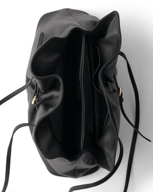Prada Black Dada Large Nappa Leather Tote Bag
