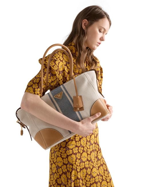 Borsa Shopping Large di Prada in Multicolor