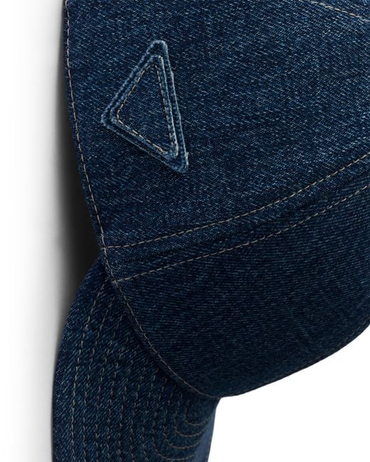 Prada Blue Denim Baseball Cap for men
