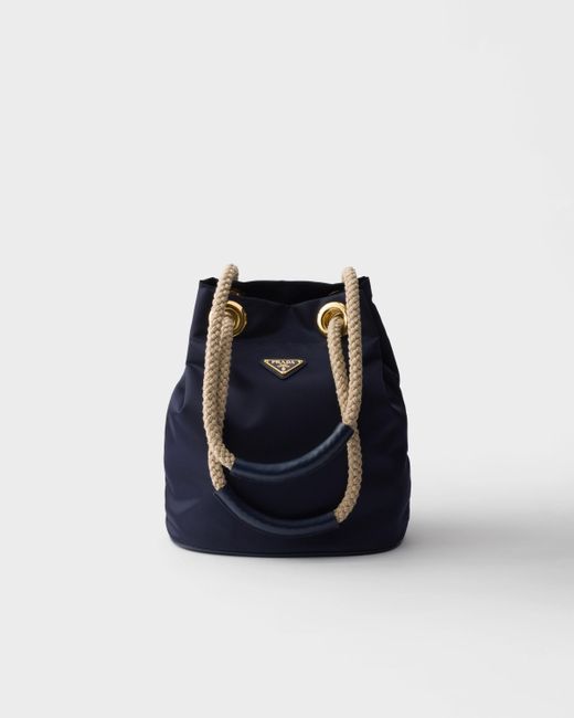Prada Blue Mariner Re-Nylon Small Bucket Bag
