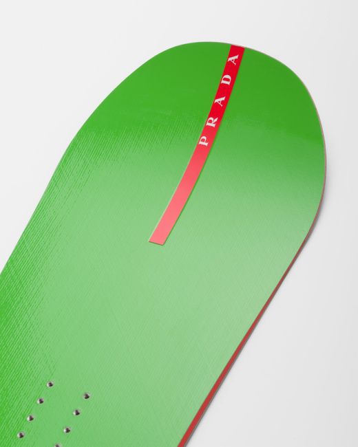 Snowboard Linea Rossa di Prada in Green