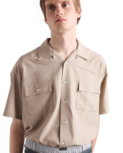 Prada Natural Silk Shirt for men