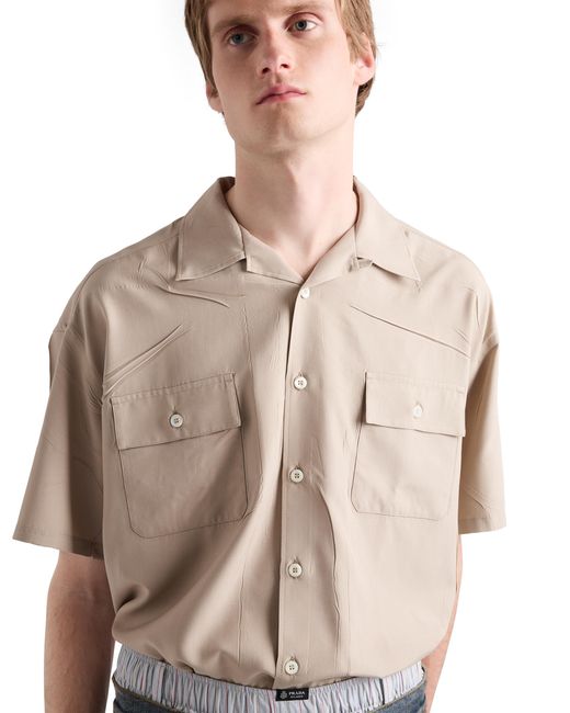 Camicia di Prada in Natural da Uomo