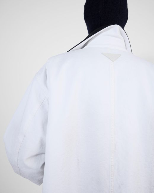 Prada White Cotton Jacket for men