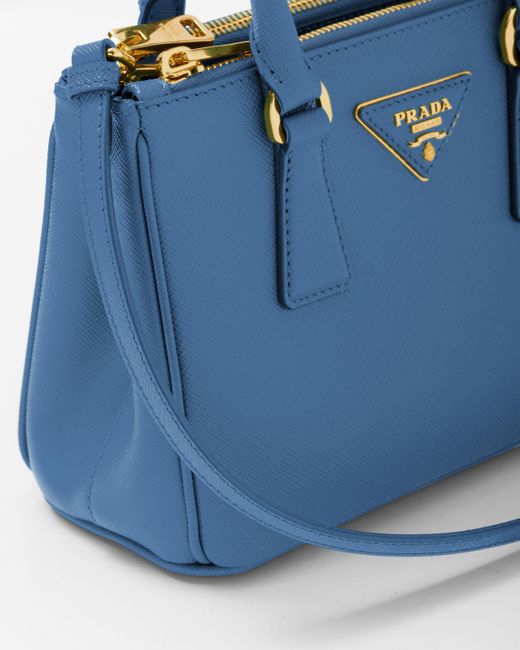 Prada Blue Galleria Saffiano Leather Mini-bag