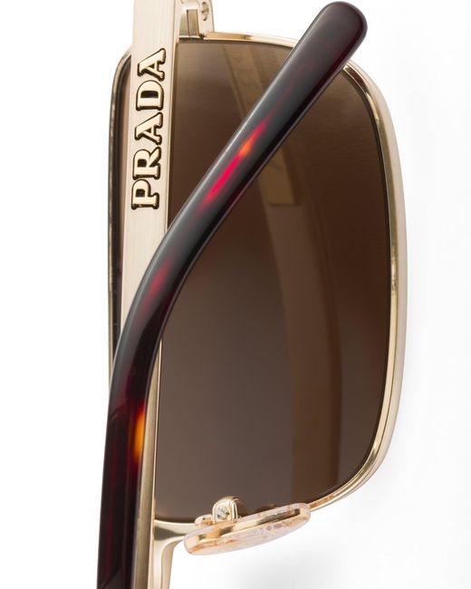 Prada White Sunglasses With Logo for men