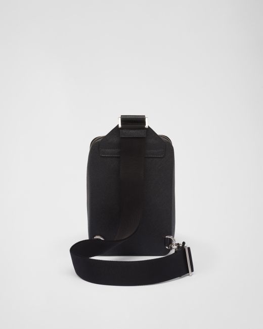 Prada Brique Tasche Aus Saffiano-Leder in Black für Herren