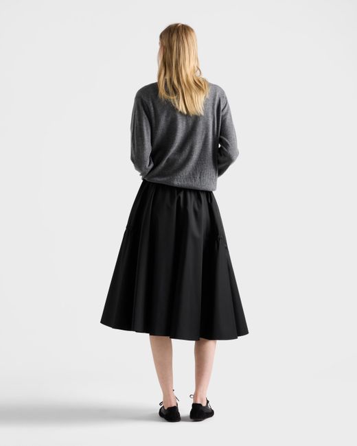 Prada Black Re-Nylon Circle Skirt