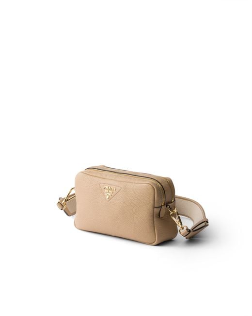 Borsa A Tracolla Small di Prada in Natural
