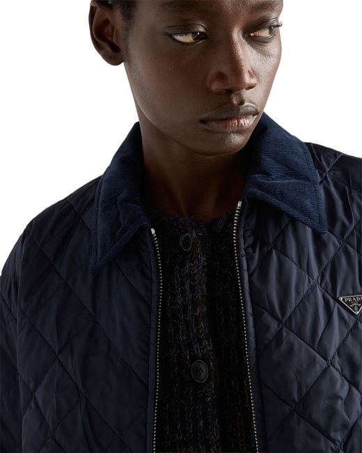 Prada Blue Re-Nylon Blouson Jacket