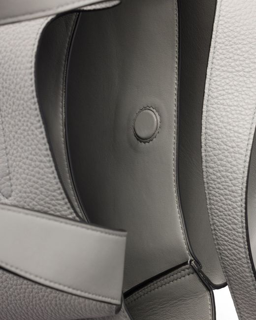Prada Multicolor Liaison Small Leather Tote Bag, Granite
