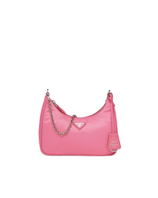 Prada Pink Re-edition 2005 Nylon Shoulder Bag
