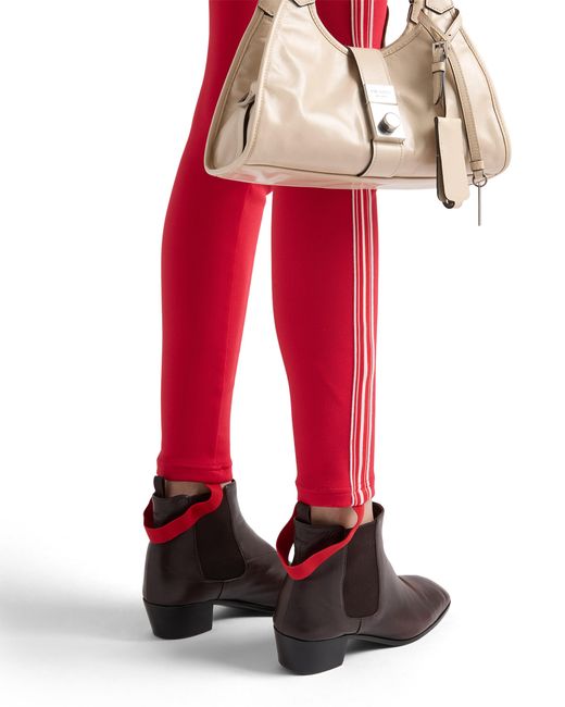 Prada Red Fleece Leggings