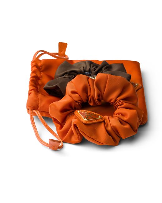 Prada Orange Re-Nylon Hair Bands