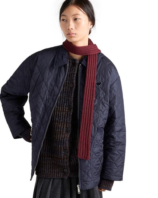 Prada Red Wool Scarf