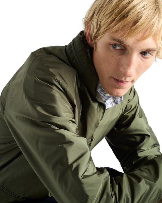 Prada Green Hooded Re-Nylon Jacket for men