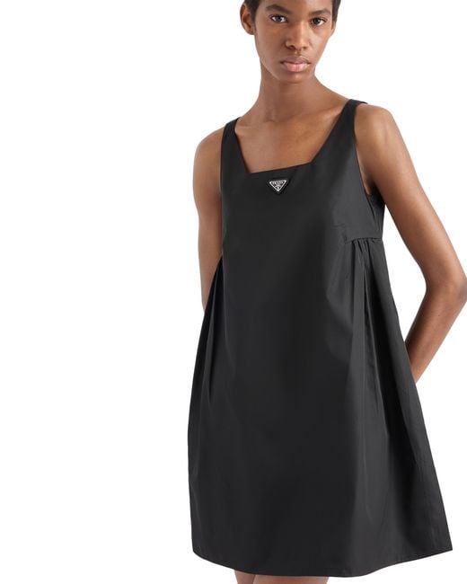 Prada Black Re-Nylon Mini-Dress